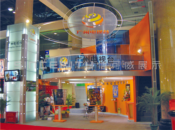 廣州電視臺展臺設(shè)計(jì)現(xiàn)場圖